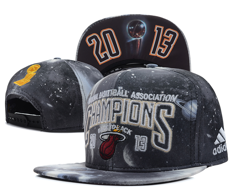 Miami Heat 2013 NBA Finals Champions Snapback Hat #03